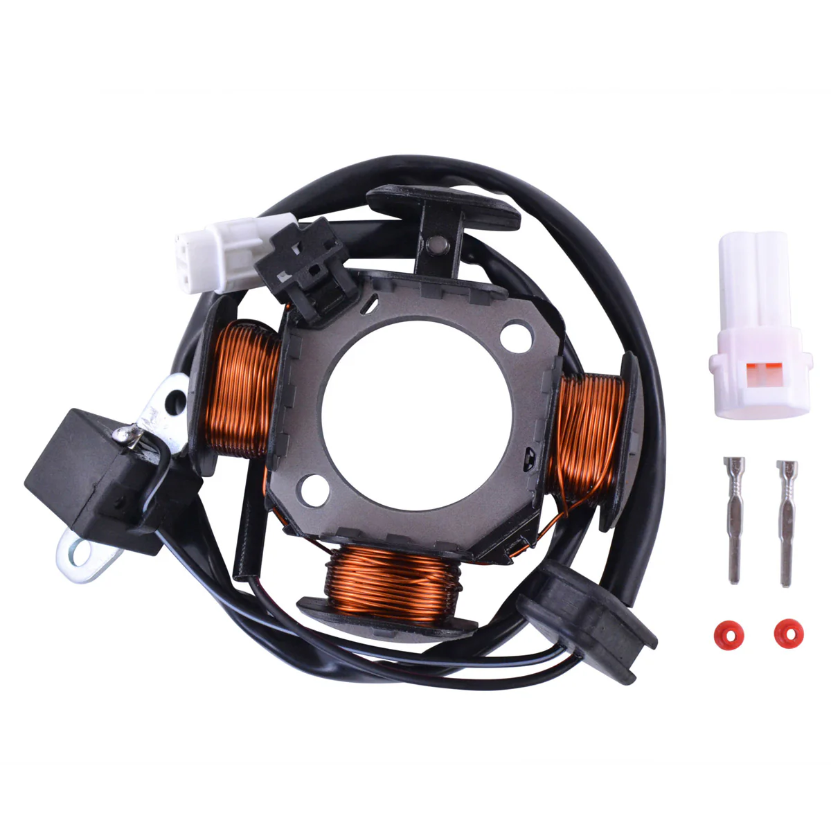 4-Pole Stator for Suzuki LTZ 90 2007-2009 2014-2023 | LTZ 50 2006-2009 2016-2023 | 32101-43G00 / 32101-08H00 - Image 4