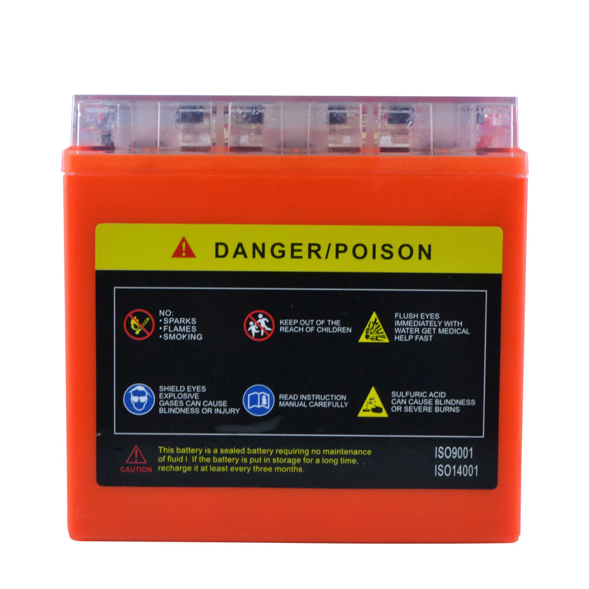 YTX14-BS 12V 12AH 200 CCA Maintenance Free - Sealed AGM Battery – Built-In Voltage Meter for ATV Motorcycles Scooters - Image 7