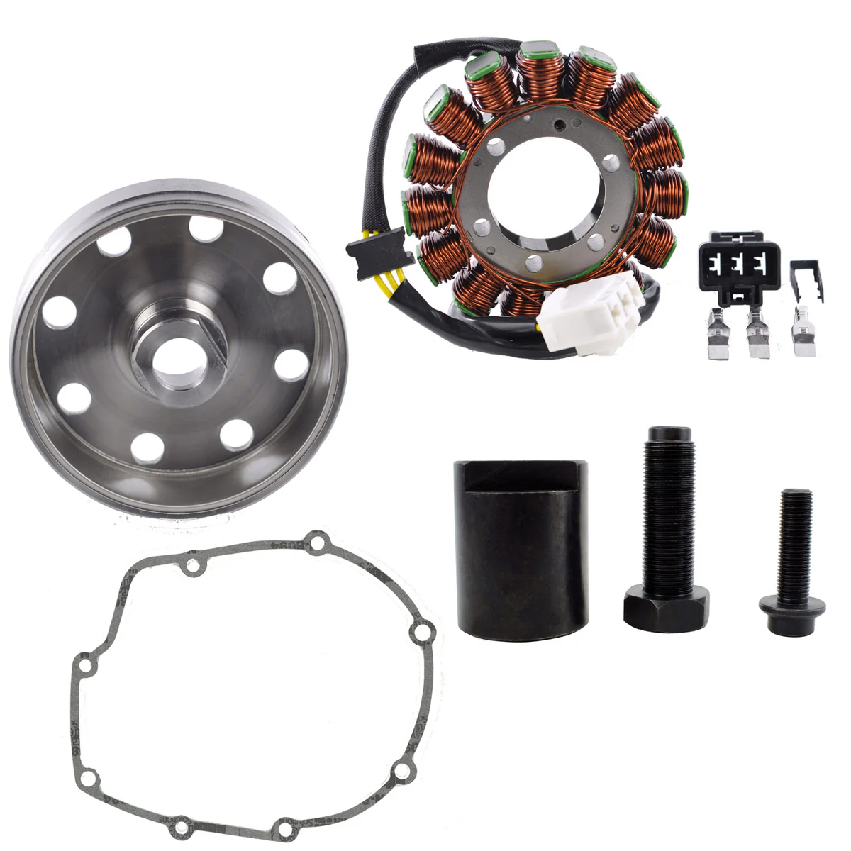 Improved Stator + Kokusan Flywheel + Puller Upgrade for Aprilia RSV4 2011-2020 / Tuono V4 1000 1100 2011-2020 - Image 2