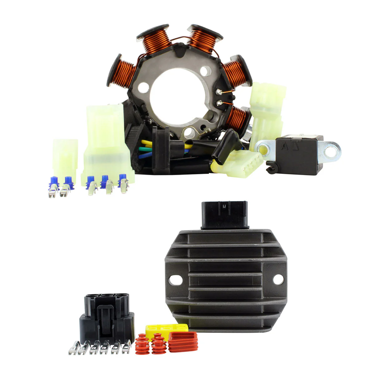Kit Stator + Mosfet Voltage Regulator for Honda TRX 250 X / EX 2006-2024 | # 31120-HN6-A31 31600-HM8-B00