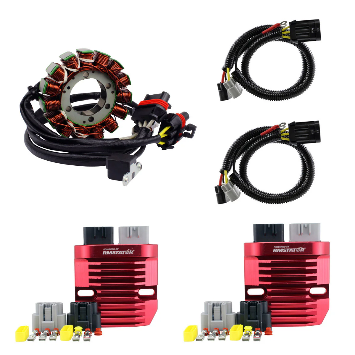 625W SPLYT Dual Stator + SERIES Voltage Regulator for Yamaha YXC / YXM 700 Viking | YXR Rhino 2008-2025 5B4-81410-00-00
